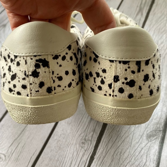 Madewell sidewalk low sneakers white Mint Black Dot Fur tennis shoes size 9.5 - Picture 6 of 10